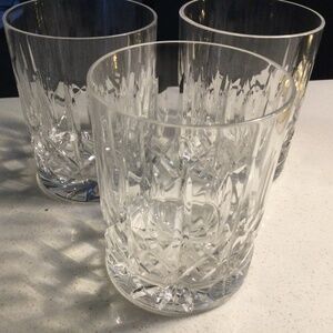 Set of 3 Waterford Crystal Highball Glasses in Lismore Pattern